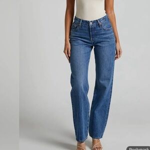 Levi's Women's Straight Leg Blue Jeans